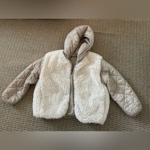JACKET WITH FAUX SHEARLING
